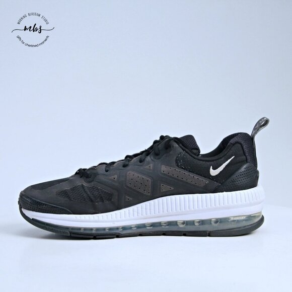 Nike‎ Air Max Genome Running Shoes Black White Men 12 main image 5